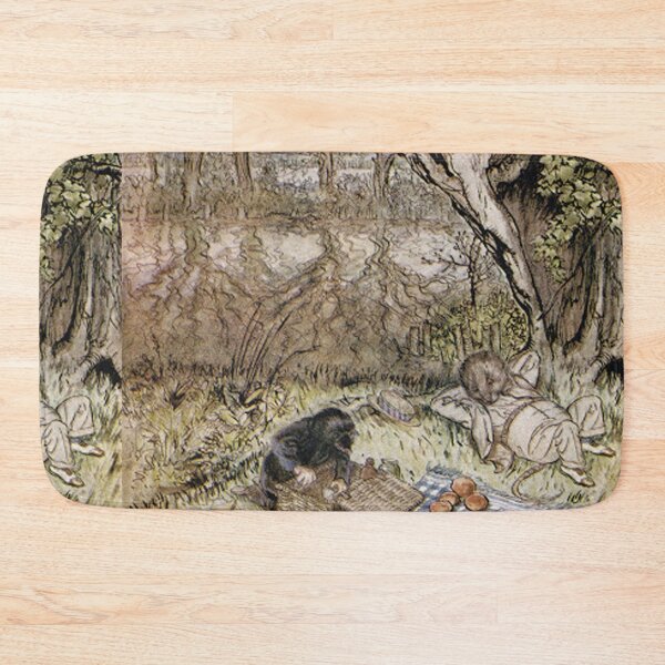 Item preview, Ratty and Mole have lunch Wind in the Willows illustration - Arthur Rackham designed and sold by Vintage Designs +.