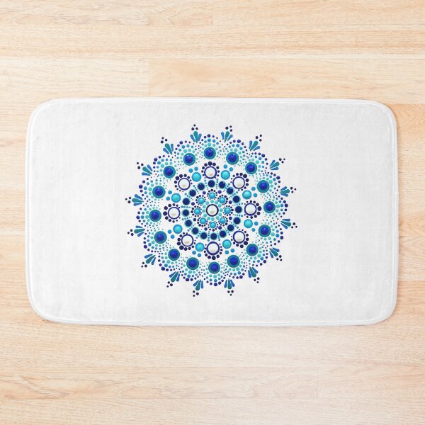 Item preview, Big Blue Bubble with top dots Mandala designed and sold by DotLovingSue.
