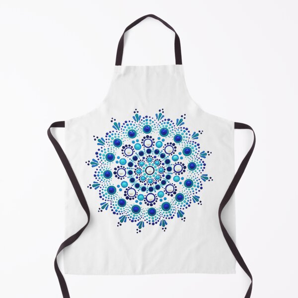 Item preview, Big Blue Bubble with top dots Mandala designed and sold by DotLovingSue.