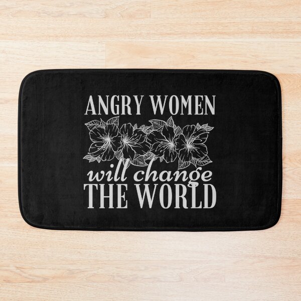 Item preview, Angry Women Will Change The World White Flowers Design designed and sold by SweetAndSpice.