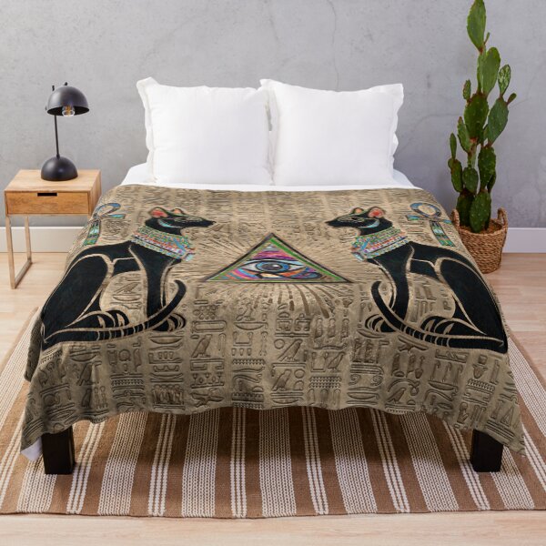 Item preview, Egyptian Cats and Eye of Horus designed and sold by k9printart.