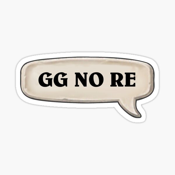 GG KEINE RE Sticker