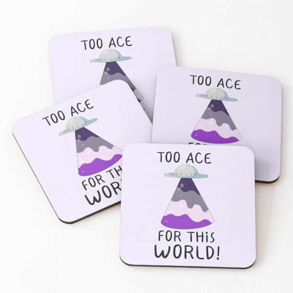 Item preview, "Too Ace For This World!" Asexual Pride designed and sold by ForTheFrogWar.