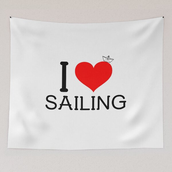 Item preview, I Love Sailing - For Sailing Lovers designed and sold by Passion-For-Sea.
