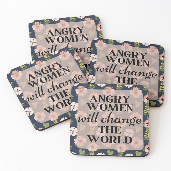 Item preview, Angry Women Will Change The World Flowers Design designed and sold by SweetAndSpice.