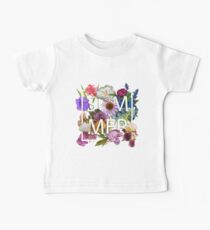 Floral and summer Graphic Design Baby Tee