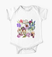 Floral and summer Graphic Design One Piece - Short Sleeve