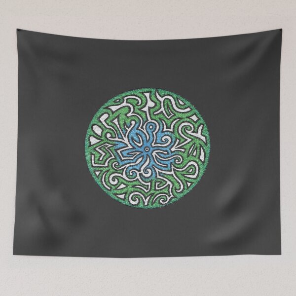 Item preview, Circle - blue and green designed and sold by StudioBogArt.