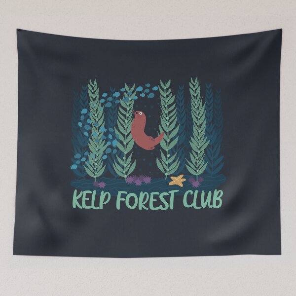 Item preview, Kelp Forest Club Cute Marine Biology Kelp Forest Ecosystem With Sea Otter designed and sold by JokeGysen.