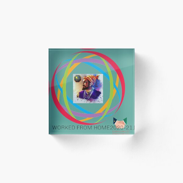 SHIVAJI MAHARAJ DESIONS Acrylic Block