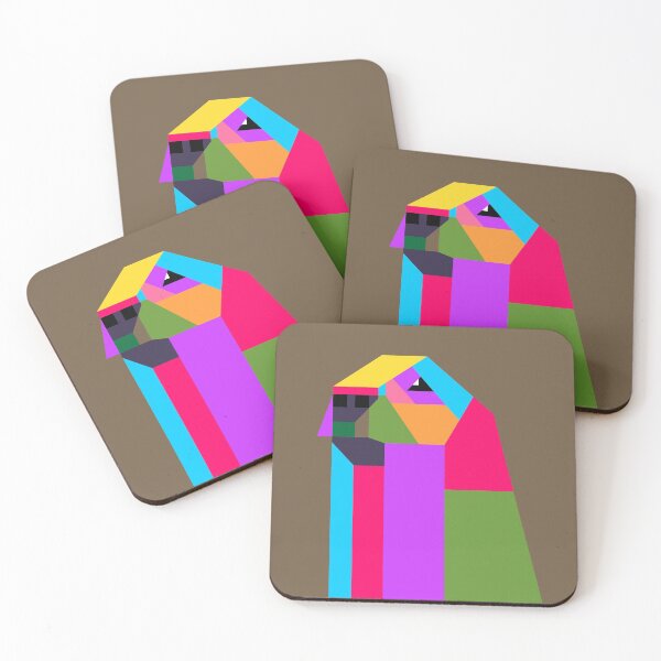 Artikelvorschau, Doggy Kubisme Colorful Wpap Style Brown background entworfen und verkauft von ahmadnusyirwan.