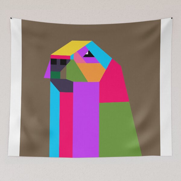 Artikelvorschau, Doggy Kubisme Colorful Wpap Style Brown background  entworfen und verkauft von ahmadnusyirwan.