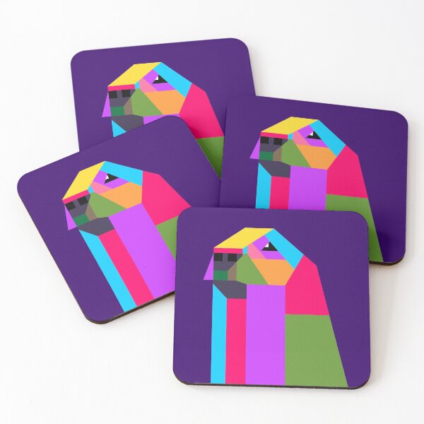 Artikelvorschau, Doggy Kubisme Colorful Wpap Style Dark Blue background entworfen und verkauft von ahmadnusyirwan.