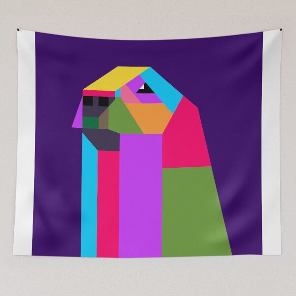 Artikelvorschau, Doggy Kubisme Colorful Wpap Style Dark Blue background entworfen und verkauft von ahmadnusyirwan.