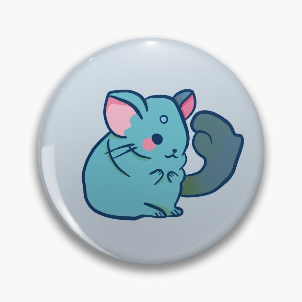 Item preview, Chinchilla- Cute Blue and Purple Cartoon Animal Pattern designed and sold by TheRainbowRoom.