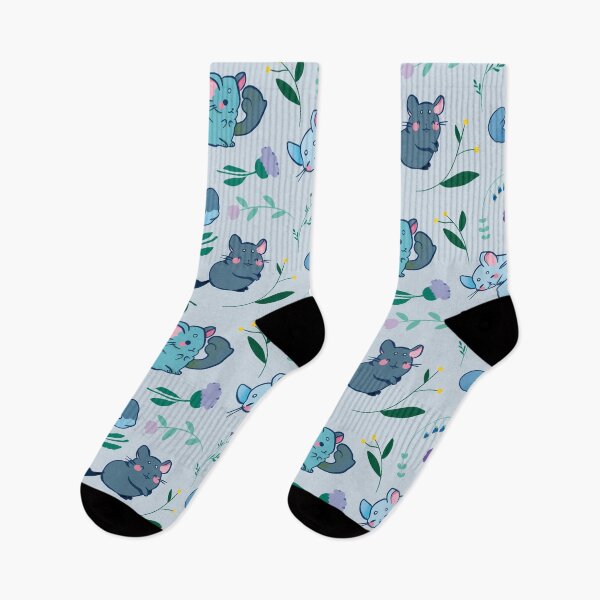 Item preview, Chinchilla- Cute Blue and Purple Cartoon Animal Pattern designed and sold by TheRainbowRoom.