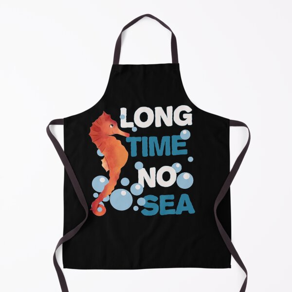 Item preview, Long Time No Sea Funny Gift Idea for Seahorse Lovers designed and sold by hyggekrog.