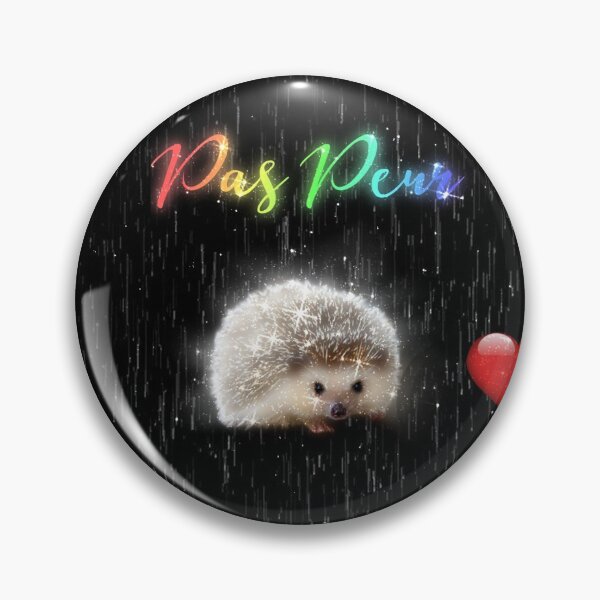 Item preview, Cute Neon Hedgehog Rainbow Love Pas Peur Not Scared Couple designed and sold by Jolly-Yosei.