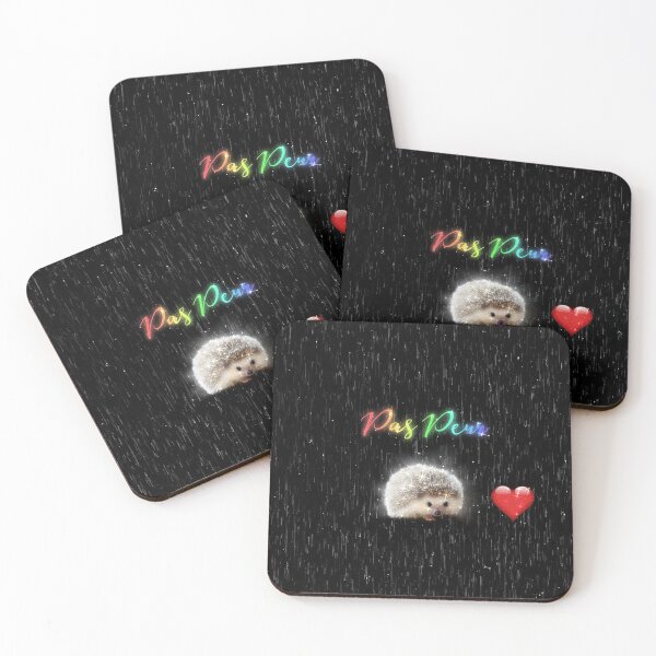Item preview, Cute Neon Hedgehog Rainbow Love Pas Peur Not Scared Couple designed and sold by Jolly-Yosei.
