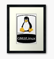 Powered by GNU/Linux ! Framed Print