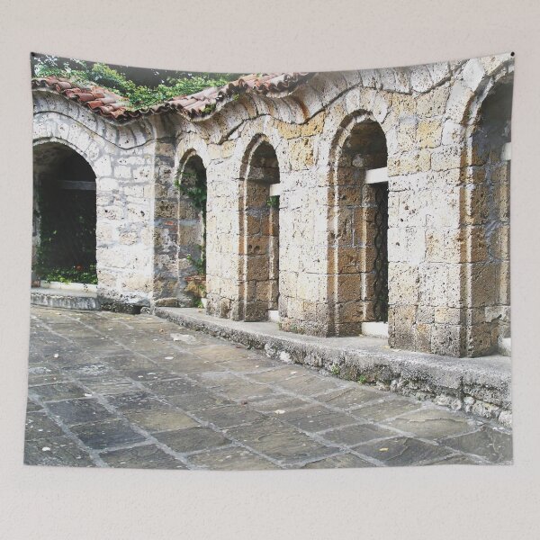 Item preview, Vivid Church Stone Wall Photography designed and sold by LuckyKermit.