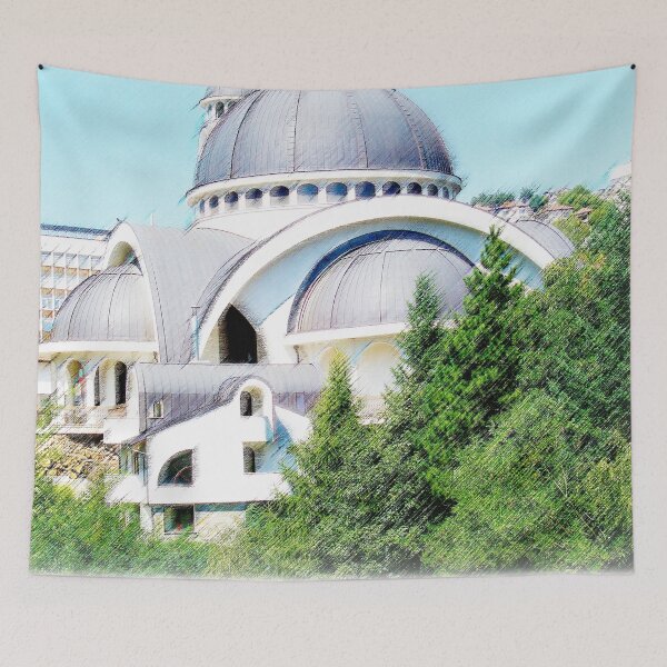 Item preview, Alluring Capture Of A Giant Bulgarian Church designed and sold by LuckyKermit.