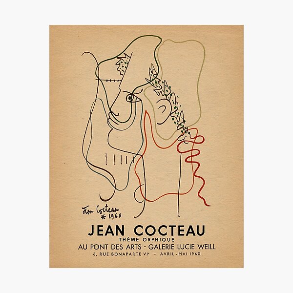 Jean Cocteau Theme Orphique 1960 art exhibition Photographic Print