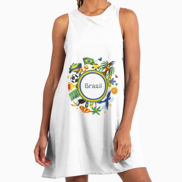 Brazil Soccer Team Dresses for Sale | Redbubble