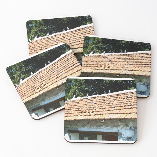 Item preview, White Birds Landed On A Red Roof designed and sold by LuckyKermit.
