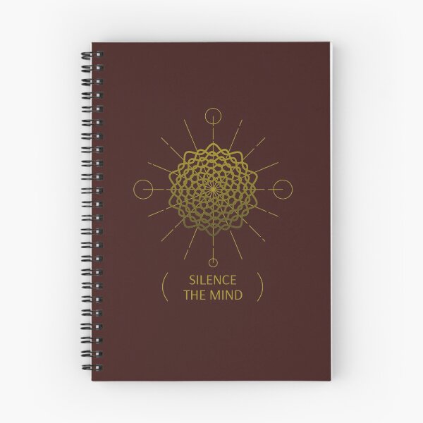Item preview, Silence The Mind mandala zen quote spiritual gifts designed and sold by KiriBrero.