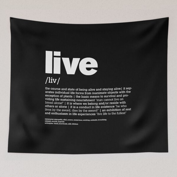 Item preview, Defining LIVE in black designed and sold by Colli13.