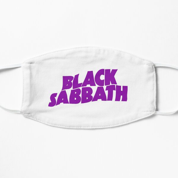 Mejor logo negro morado Mascarilla plana
