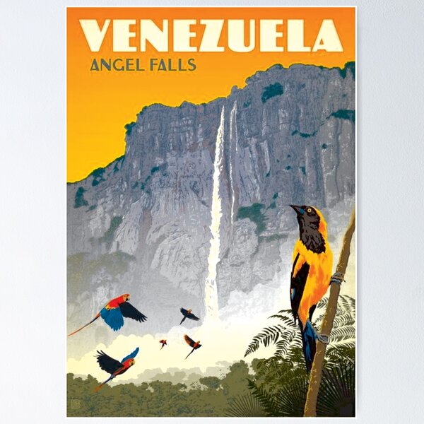 El Ávila - Vinilo decorativo para pared, diseño de paisaje destrozado en 3D  del Parque Nacional de Caracas, Venezuela, póster para habitación de