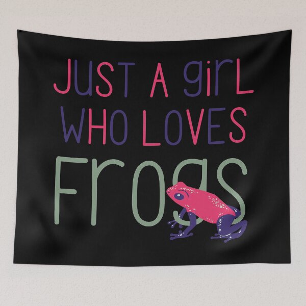 Item preview, Just a Girl Who Loves Frogs Cute Gift for Frog Lovers designed and sold by Nathalie Aynié.