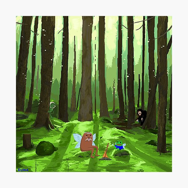 Twitch Meme Forest with Nymn Forsen Photographic Print