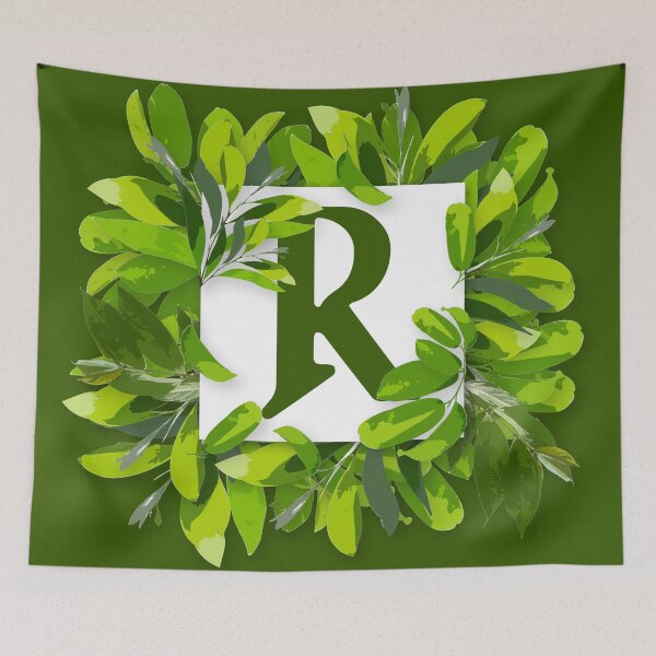 Item preview, Monogram R Foliage Frame | Wedding Letters | Floral Letter designed and sold by VinBasis.