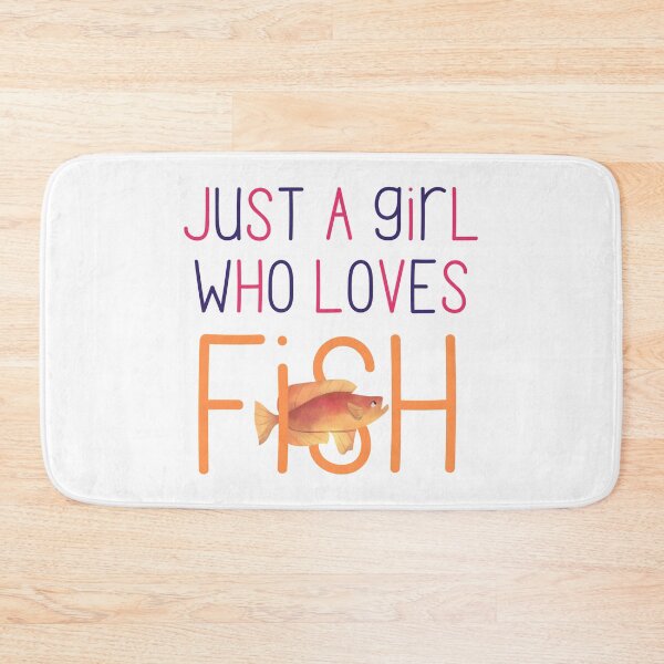 Item preview, Just a Girl Who Loves Fish Very Cute Gift for Fish Owners and Fish Lovers designed and sold by Nathalie Aynié.