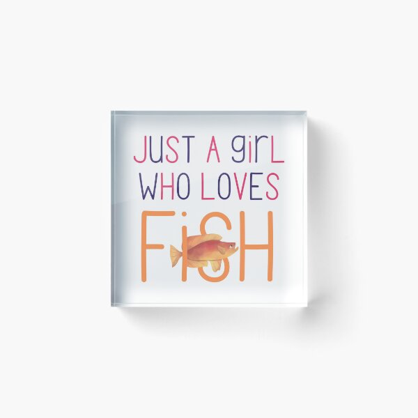 Item preview, Just a Girl Who Loves Fish Very Cute Gift for Fish Owners and Fish Lovers designed and sold by Nathalie Aynié.