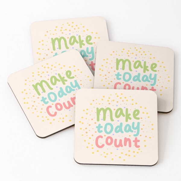 Item preview, Make today count - Motivate positive quote designed and sold by Trista Designs.