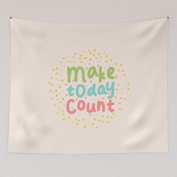 Item preview, Make today count - Motivate positive quote designed and sold by Trista Designs.