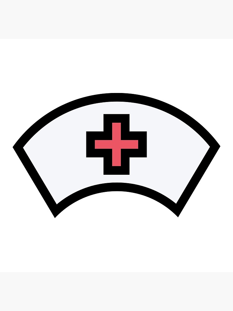  Nurse Wall Cross Featuring a White Background and