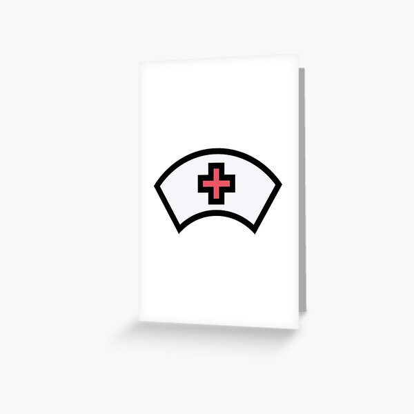 Nurse Cap Design Pattern Greeting Card for Sale by Caregiverology