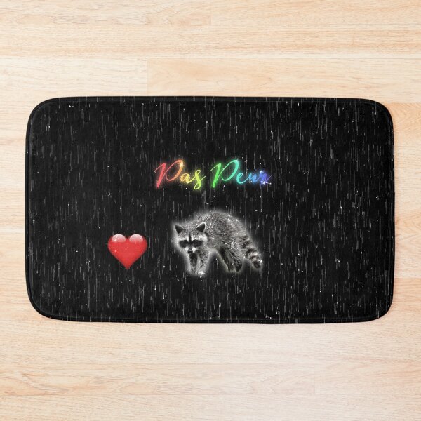 Item preview, Cute Neon Raccoon Rainbow Love Pas Peur Not Scared Couple designed and sold by Jolly-Yosei.