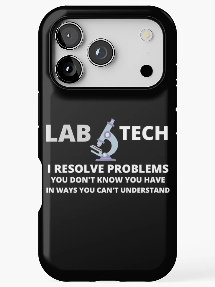 Thumbnail 1 of 4, iPhone Case, Lab Tech I Resolve Problems designed and sold by KaliminaDesigns.