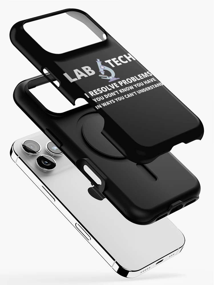 Thumbnail 2 of 4, iPhone Case, Lab Tech I Resolve Problems designed and sold by KaliminaDesigns.