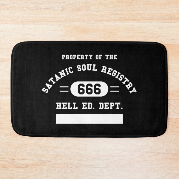 Item preview, Satanic Soul Registry Nostalgic Gym High School physical education name tag designed and sold by SpreadForSatan.
