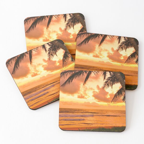 Item preview, Tropical Ocean Sunset Palm Tree Paradise  designed and sold by newburyboutique.