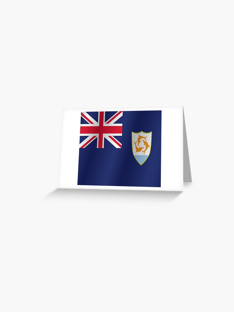 Anguilla Flag Greeting Card By Artpicss Redbubble