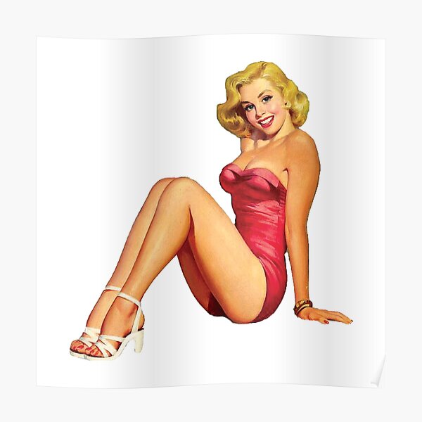 Military Pin up Girl Poster