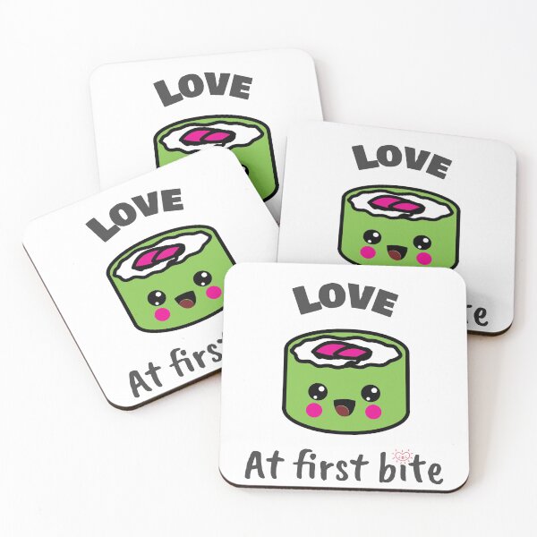Item preview, Japanese Love At First Bite Sushi designed and sold by WaGoods.